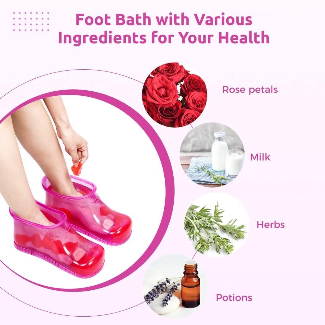 Chaussures de bain de pieds massage, bassin de trempage SPA portable pour la maison, bottes de relaxation, bain de pédicure pour massage thermique et favoriser la circulation sanguine