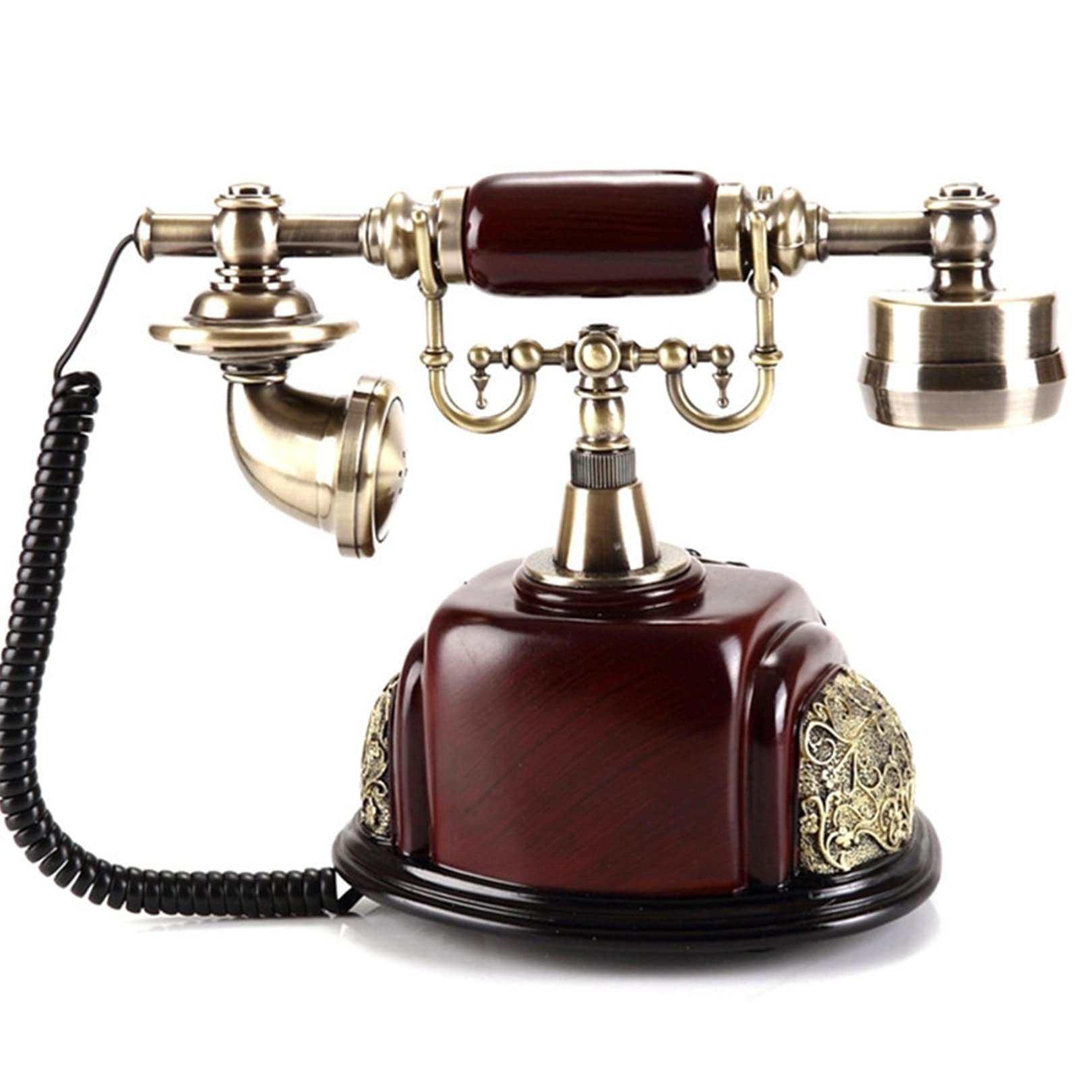 Amazon | 1950年代風のレトロな回転式ダイヤル式電話。昔ながらの