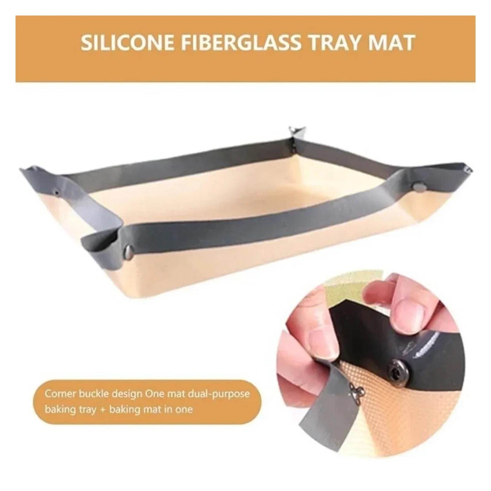 Silikon-Backmatte für Macarons Auslaufsichere Silikon-Backmatte – Antihaftbeschichtung, hitzebeständig for Kekse, Brathähnchen, Grillfisch Backofen-Küchenhelfer(Red 60x40cm)