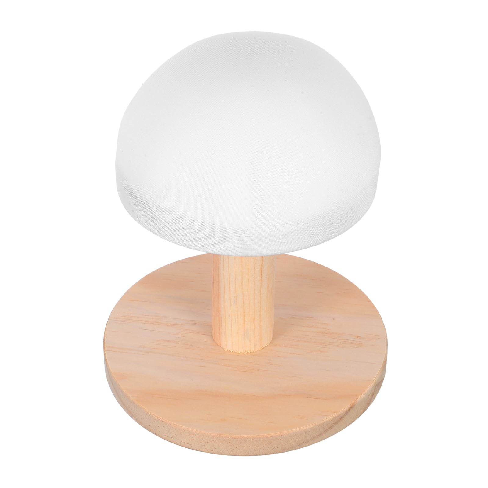 DOITOOL Asse da Stiro in Legno Compatta con Base Rotonda, Rivestimento Bianco, per Stirare Reggiseni e Abiti in Ambienti Piccoli