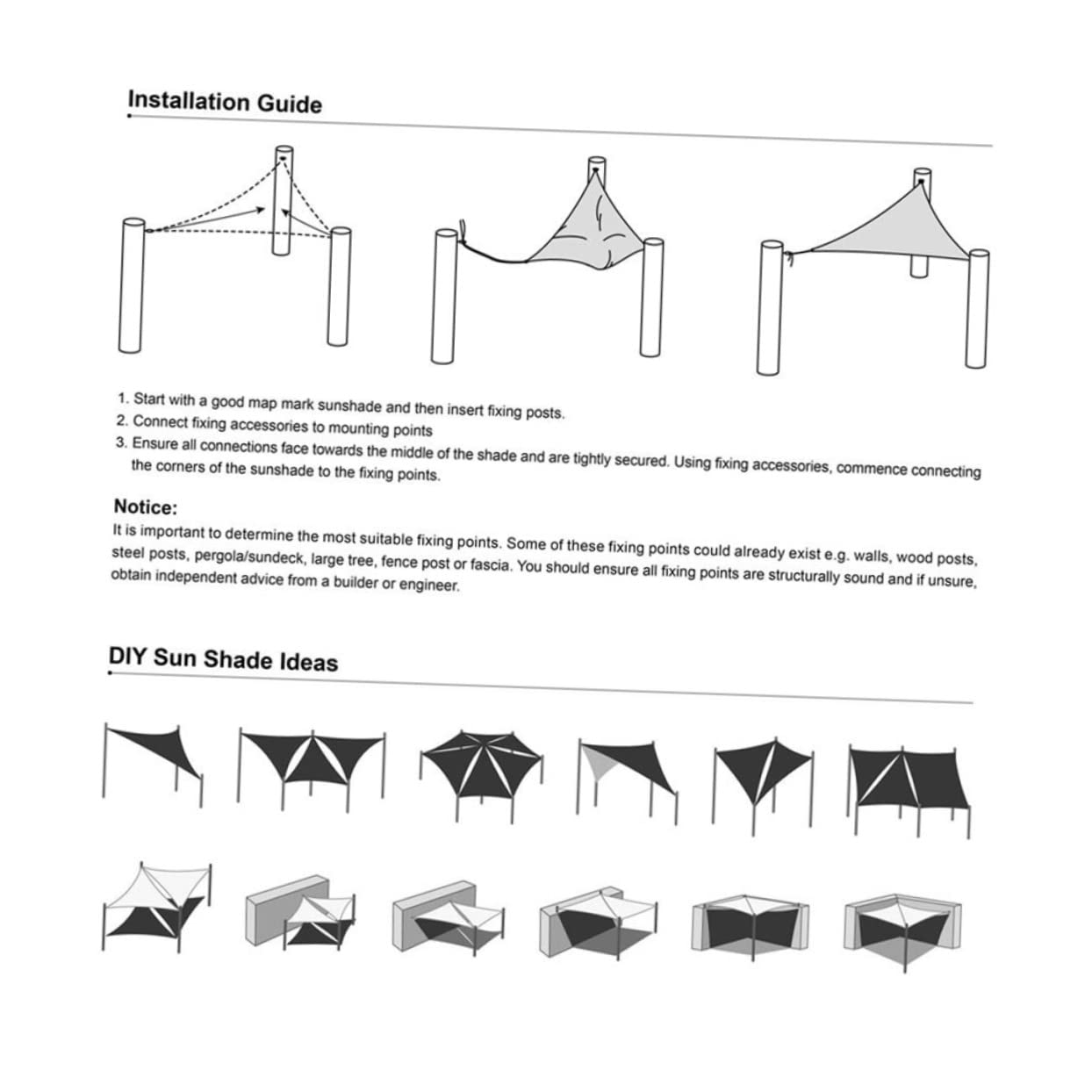 Triangle Sun Shade Sail Pe Beige UV Block per Patio e Kailyard | Vacanze Estive, Tenda Triangolo da Esterno con Rope Set, Enhanced Pull Strength