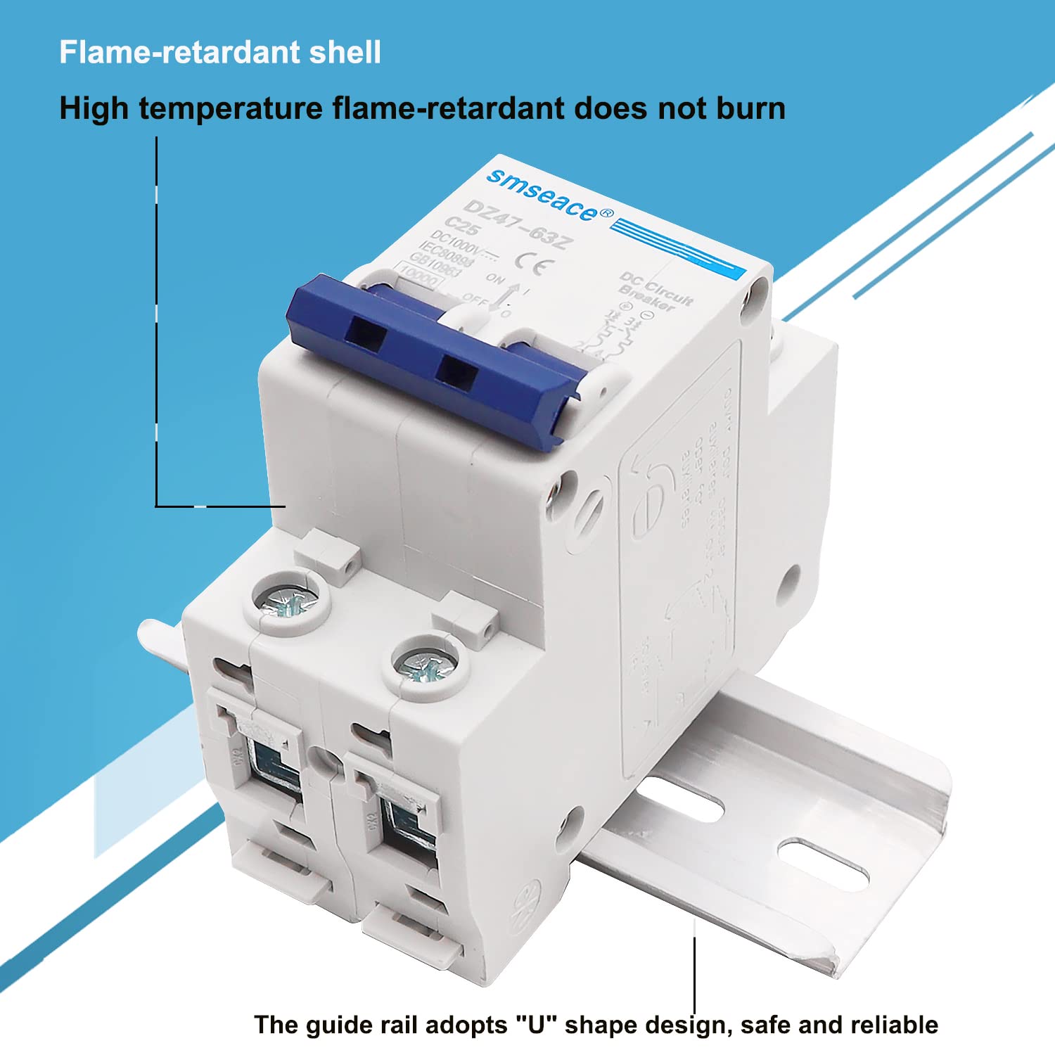 Smseace DC Miniature Circuit Breaker 1000V Low Voltage