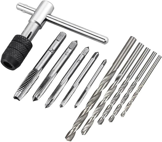 Saipe Adjustable THandle Tap Wrenches Set Ratchet Tap Holder Wrench