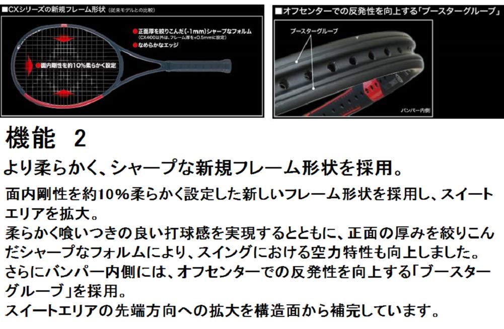 Amazon | DUNLOP(ダンロップ) 硬式テニス ラケット CX 200 TOUR レッド
