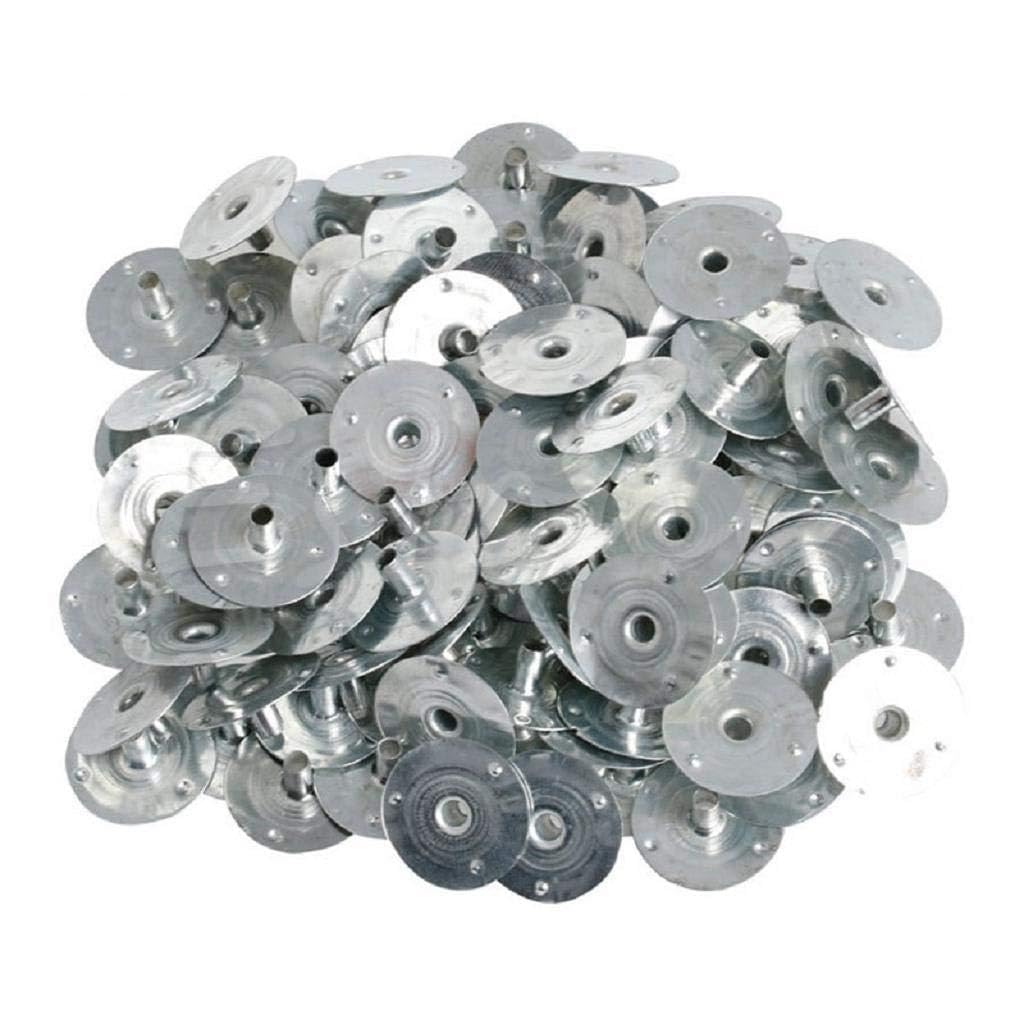 KAKASEA 100 Pack Candle Metal Tea Lights Candle Wicks Self Centering Sustainers Tabs Base for Candle Making Craft Gifts