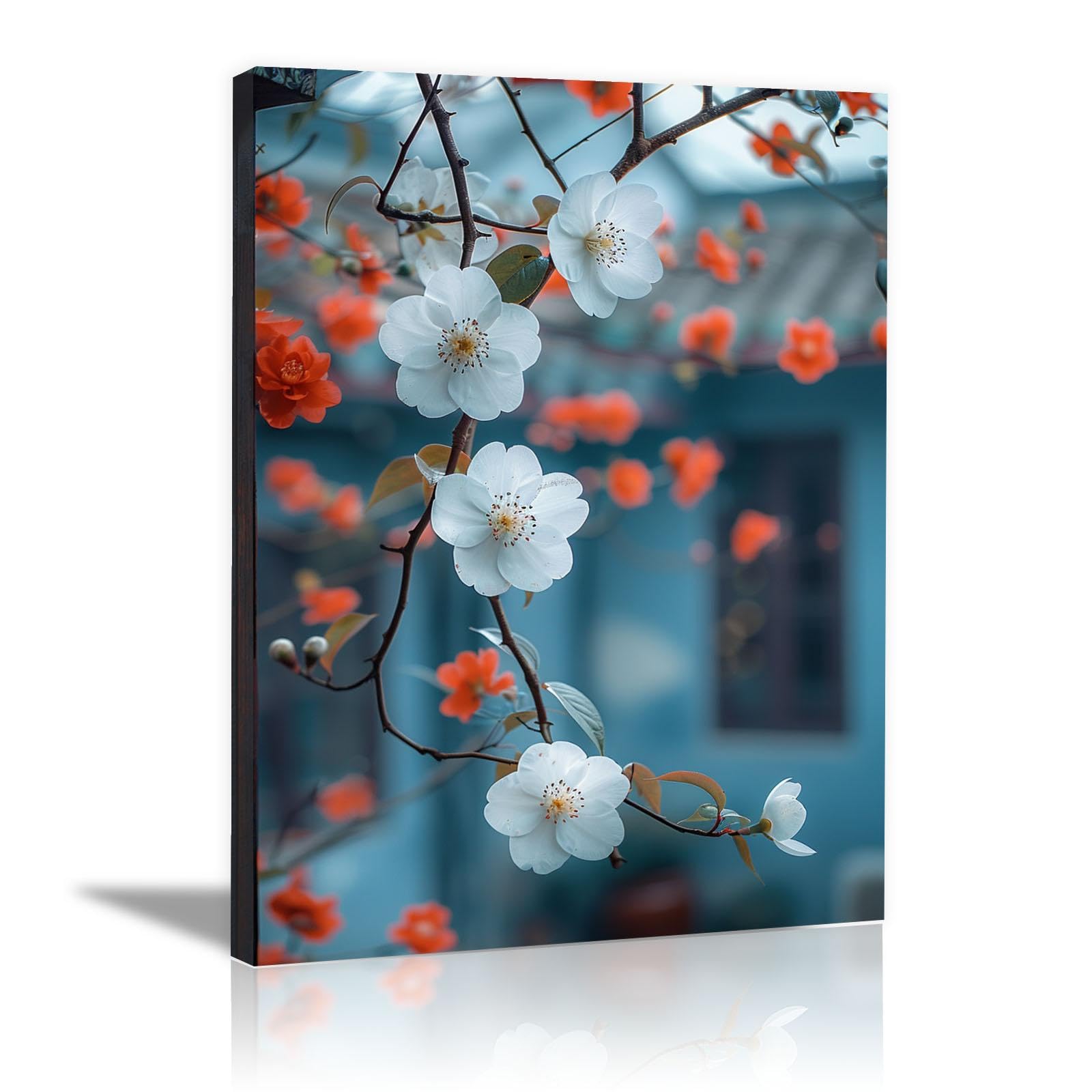Amazon.com: GFRXWWR Elegant floral scene canvas wall art Stylish