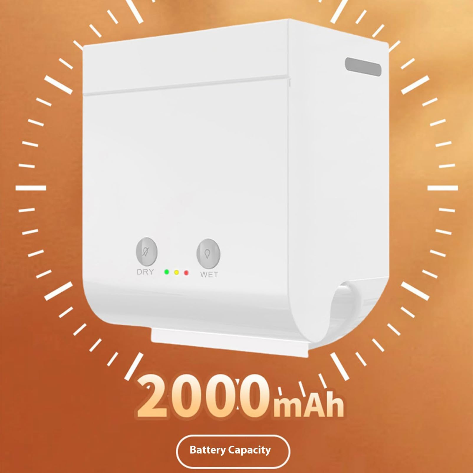 Chauffe-lingettes rechargeable, distributeur de serviettes chauffantes, chauffage silencieux, température réglable, montage mural, pour chambre de bébé, cuisine, bureau
