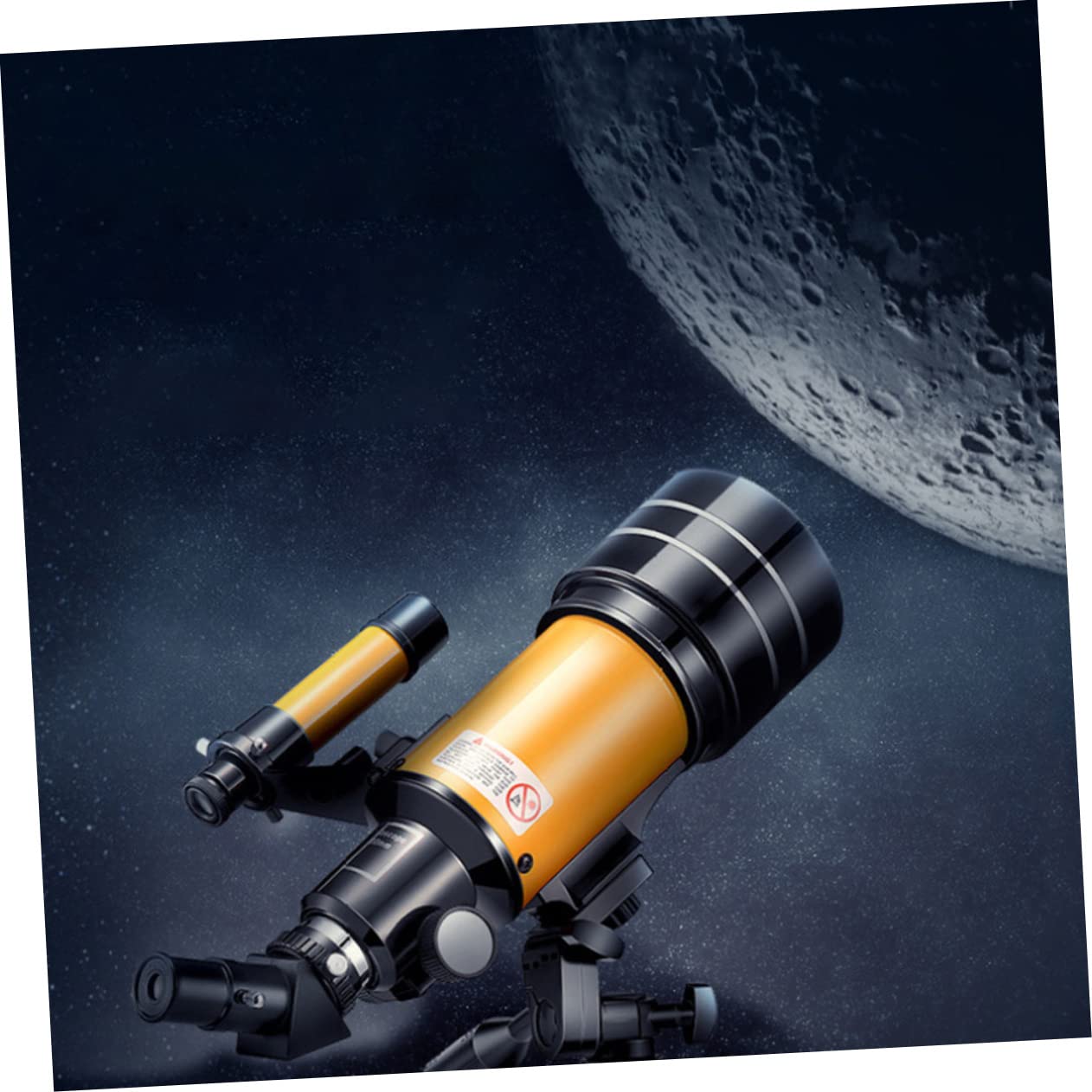 Veemoon 1pezzi Telescopio Astronomico Refrattore Regolabile Con Treppiede Portatile Per Osservazione Pianeti e Stelle Accessori