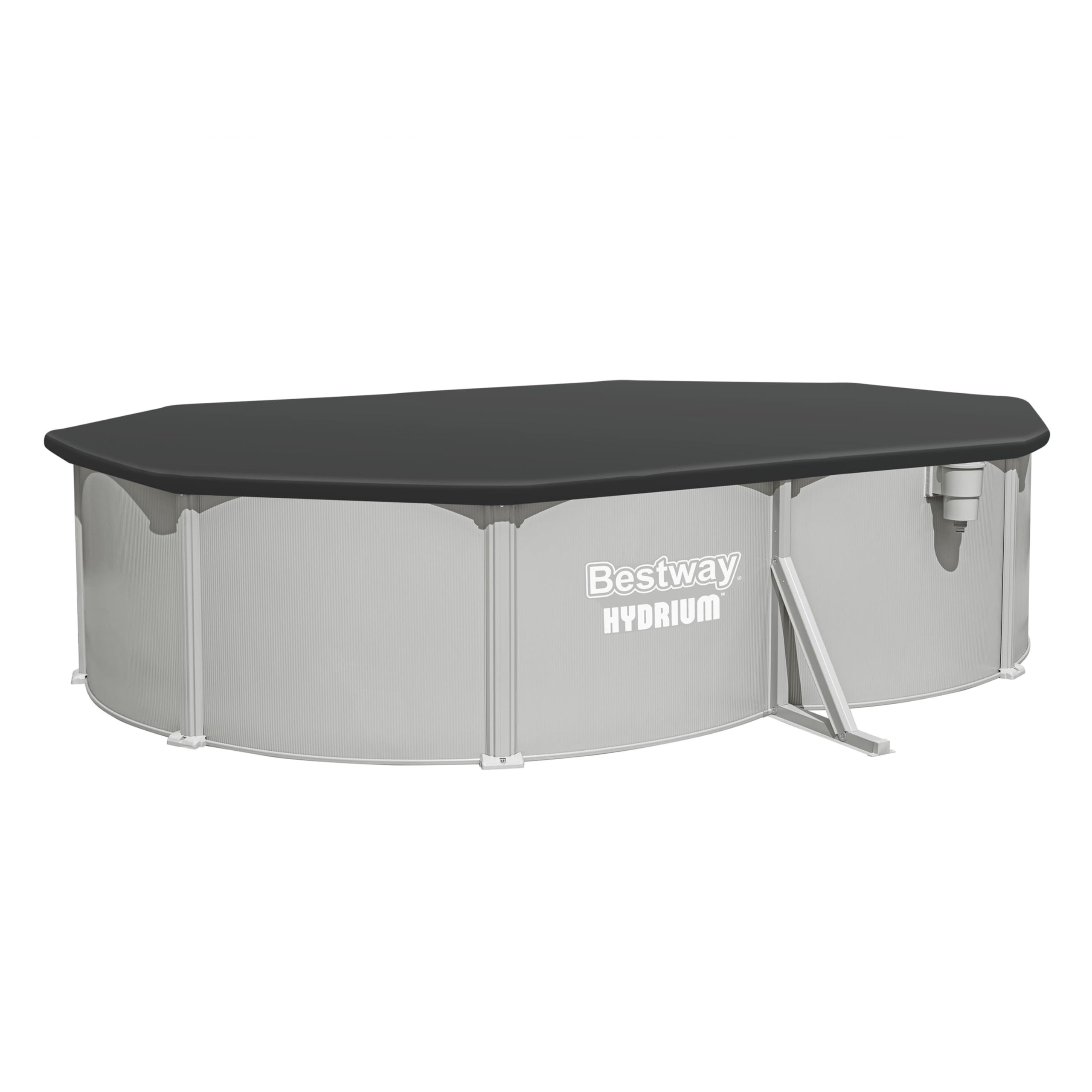 Bestway Hydrium 500 x 366 x 122 cm Ovaler Aufstellpool mit Stahlwand