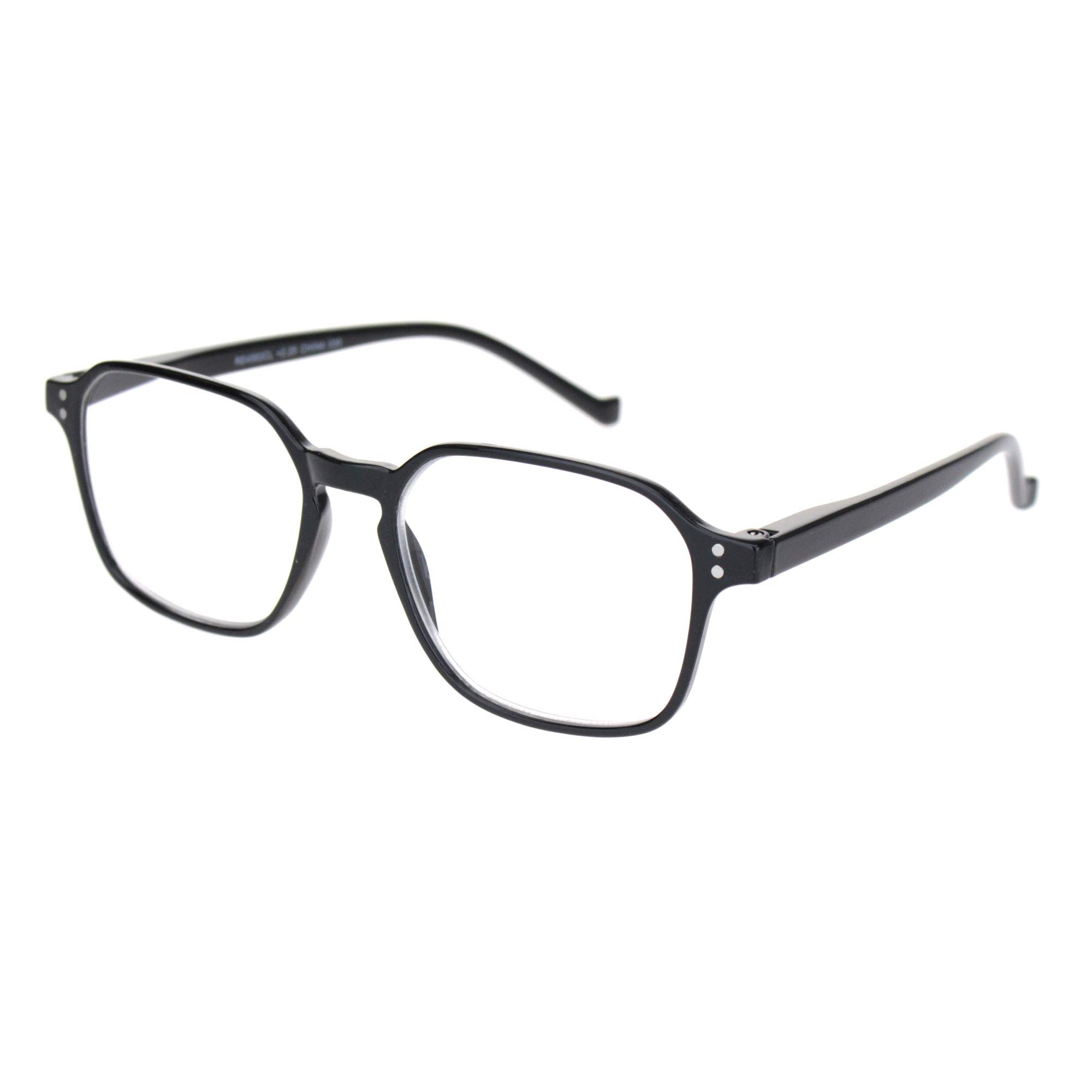 SA106 Thin Plastic Keyhole Rectangle Fashion Reading Glasses