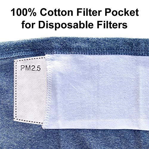 Reusable Neck Gaiter with Filter Insert, Fashion Cooling Face Covering Bandanas for Women, Black4