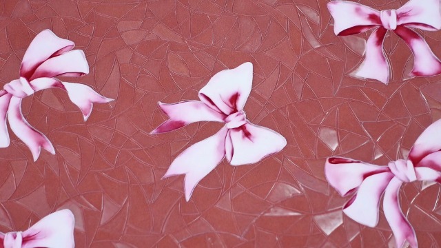 Vinilo Decorativo Para Ventana Bow Rosa 3D 42x200 cm miniatura 7