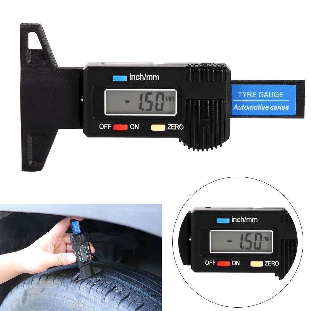 Digital Tire Tread Depth Gauge,LCD Digital Tire Tread Depth