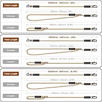 Vista 6 de SELEWARE Kit Colgante de Correas y Cuerdas para Hamaca Columpio de Árbol, Cuerda Ajustable Rápida y Fácil de Colgar Hamaca Silla Columpio