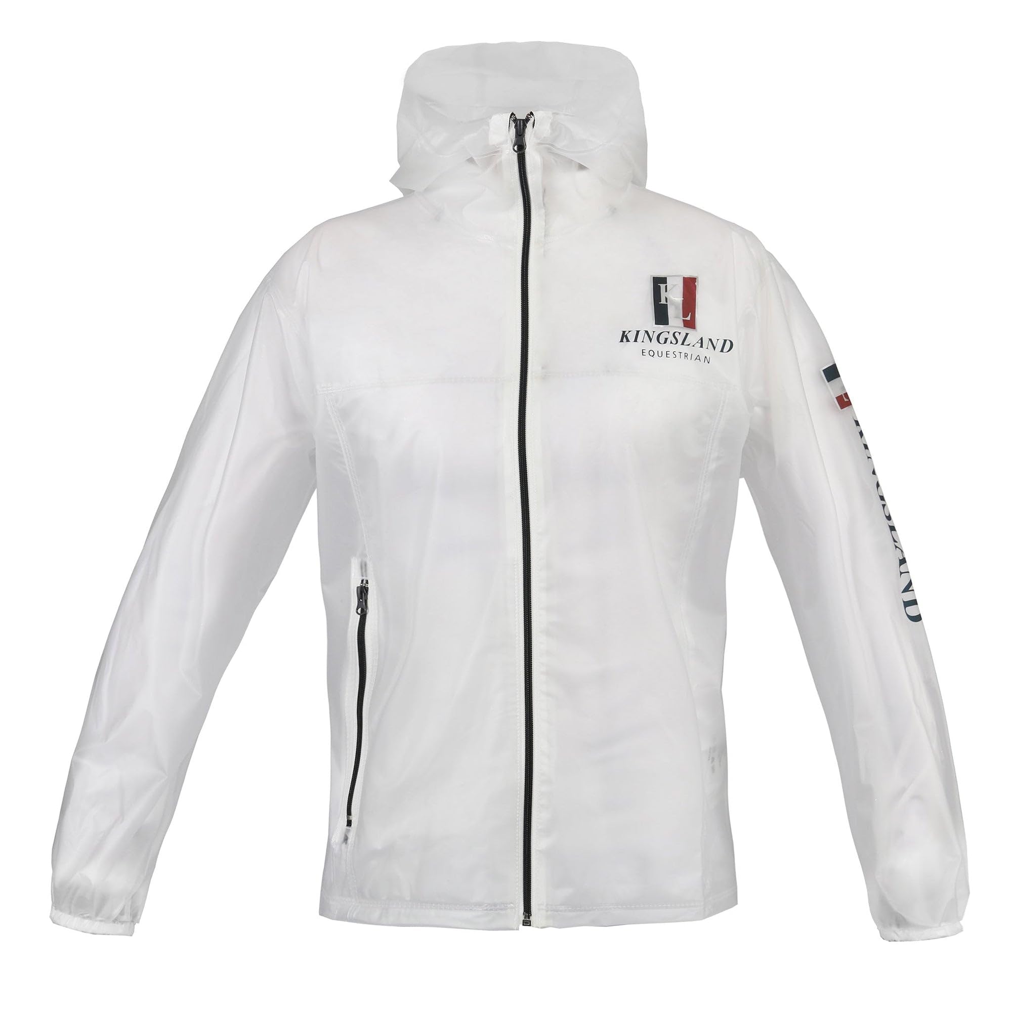 Kingsland Equestrian Giacca impermeabile trasparente con cappuccio e cuciture sigillate