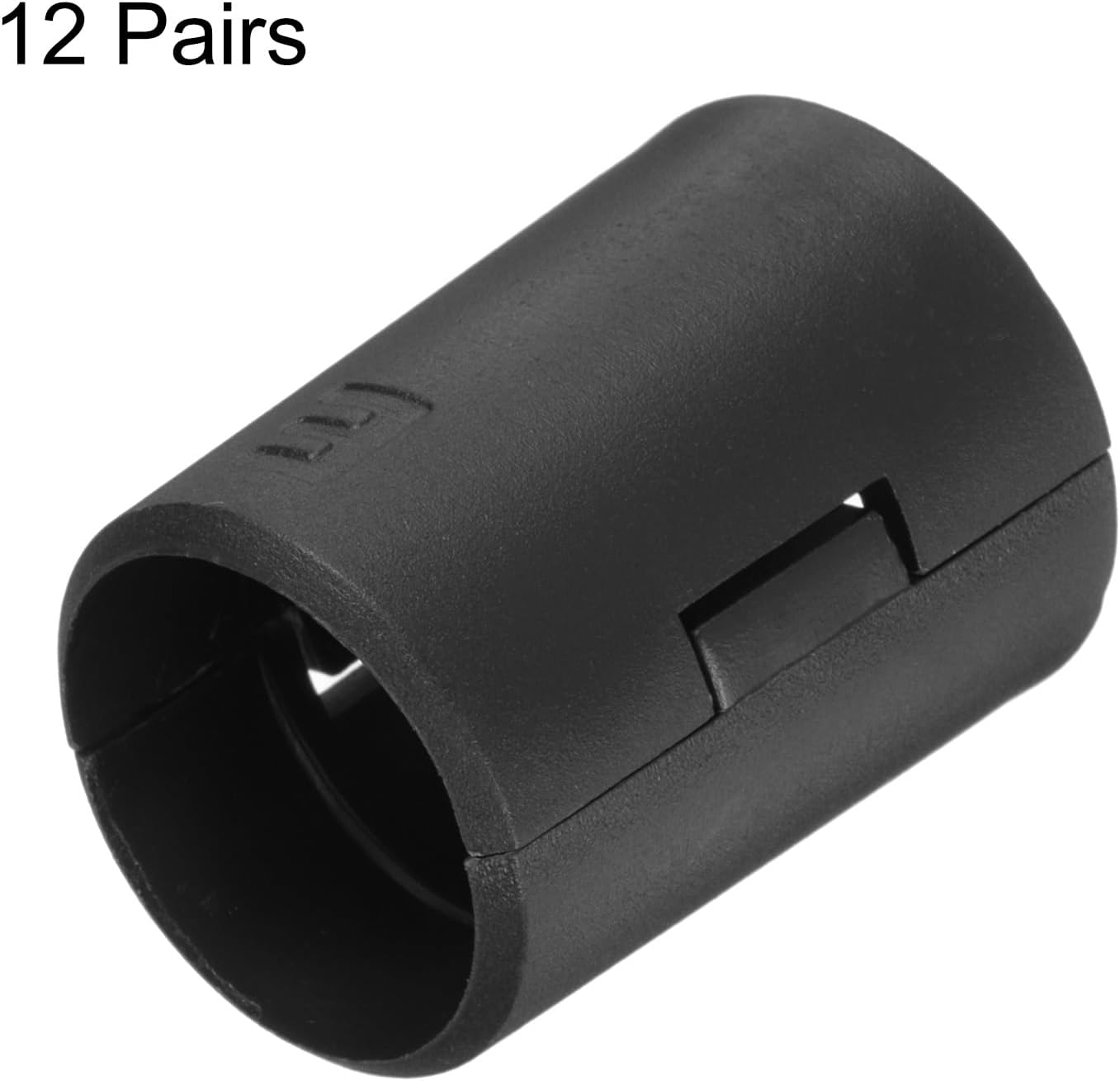 HARFINGTON 12 Pairs Wire Shelf Clips 1"(25mm) ABS Plastic Shelf Lock Clips for Wire Shelving Shelf Lock Clips Replacements Accessories Parts Post Shelving