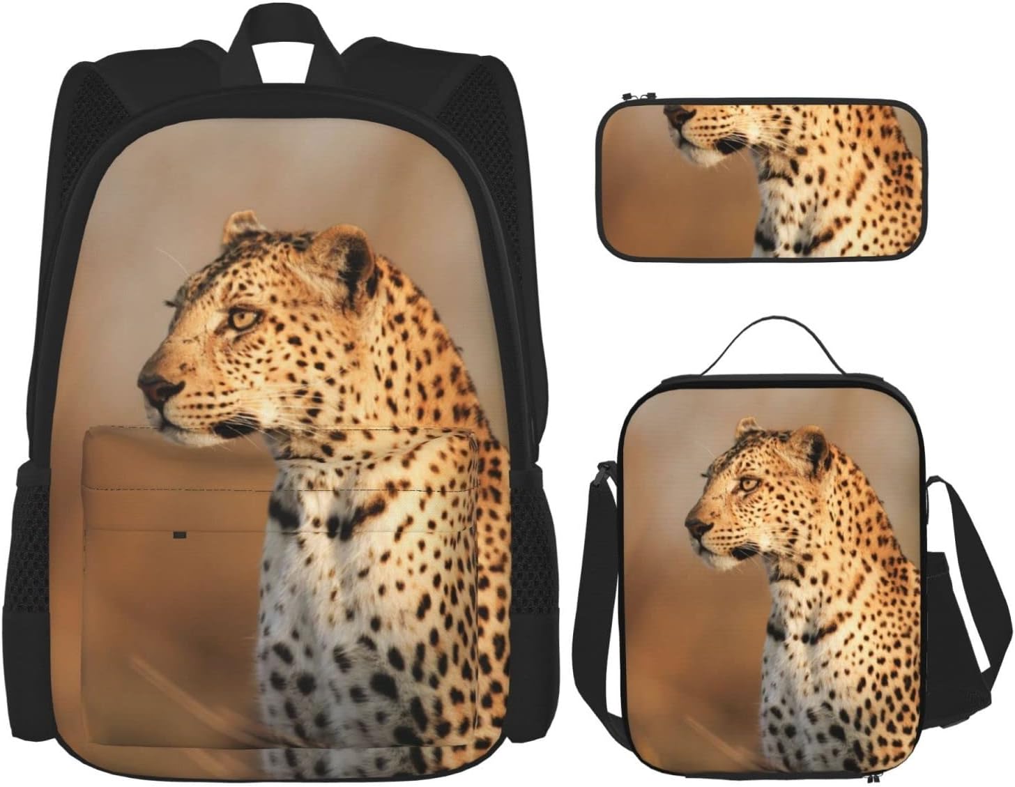 COEQINE Set di zaino e portapranzo a forma di animale, per bambini dai 3 ai 6 anni, borsa per il pranzo, zaino per la scuola elementare con scatola per matite, 3d Shark