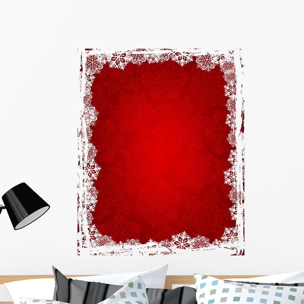 Wallmonkeys FOT-27677369-36 WM121264 Christmas Background Peel and Stick Wall Decals, 36" H x 29" W-Large