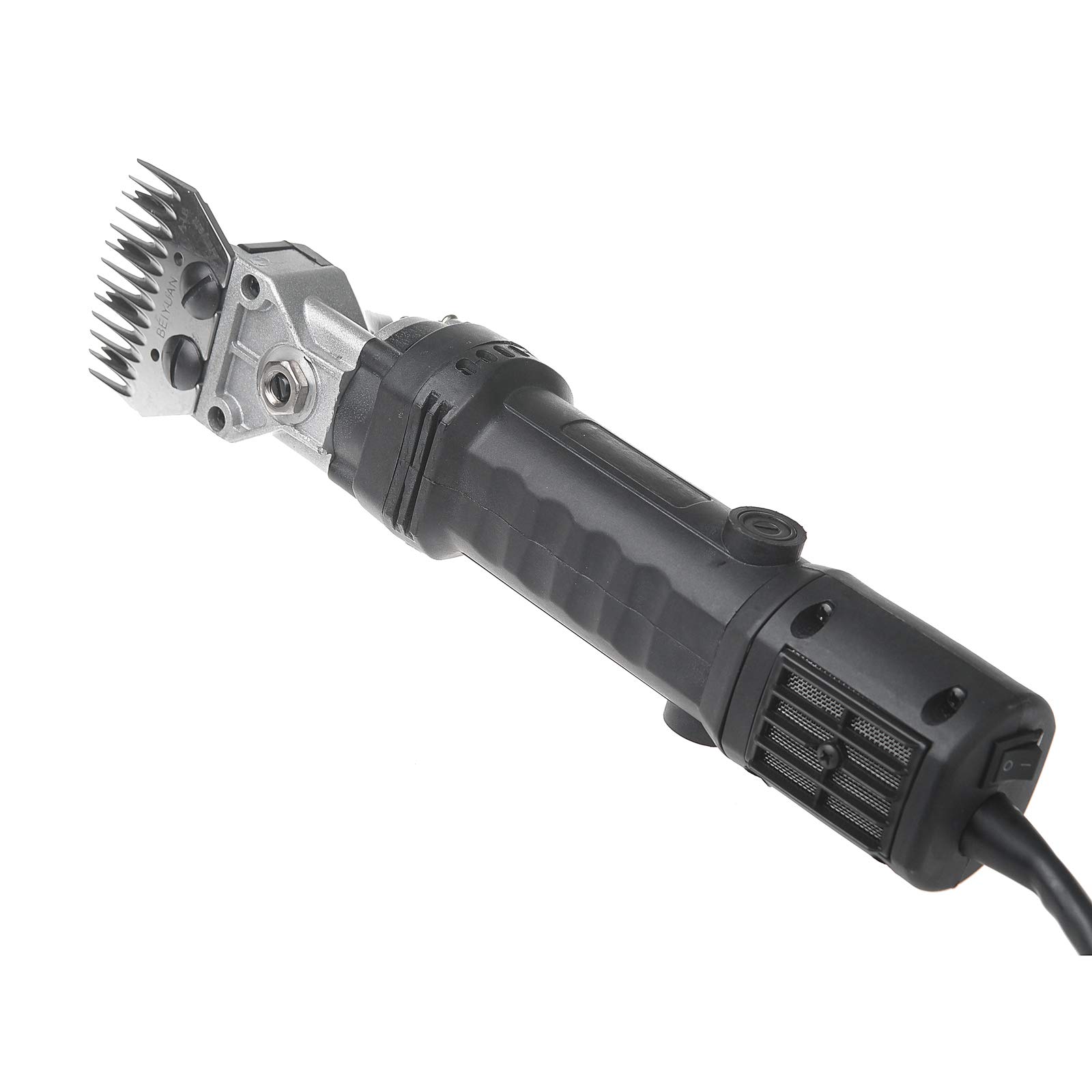 690W Maquina de Esquilar Eléctrica para Cuidado de la Oveja. Tijeras para Esquiladora de Lana. Ovino, Alpaca, 6 Velocidades, Ajustables (A-Negro)