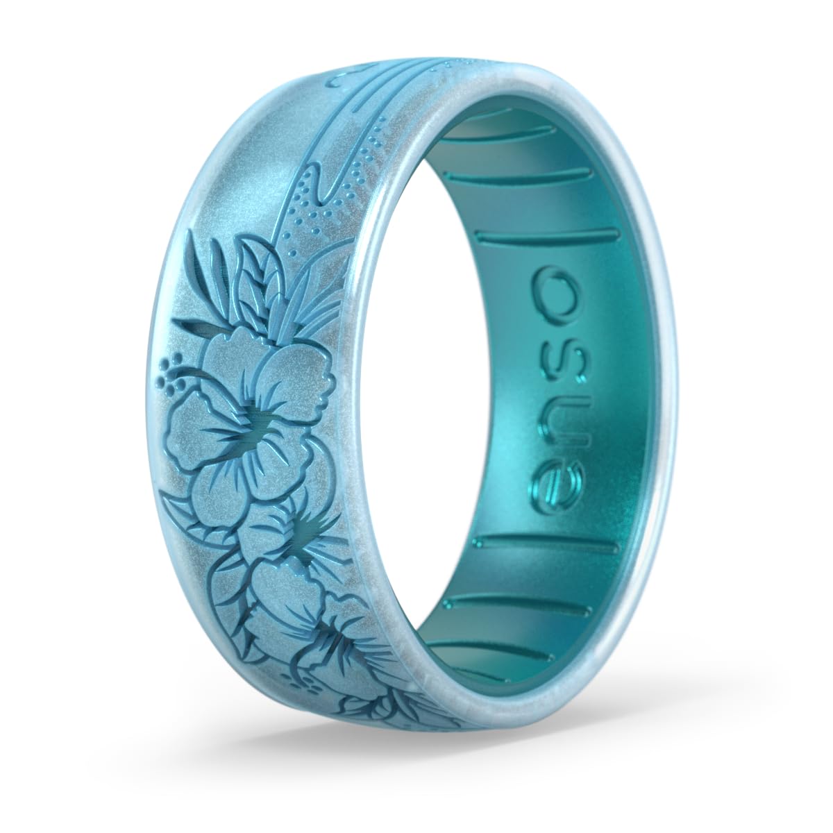 Etched Classic Silicone Rings - Etched Nature Collection - Comfortable and Flexible Design