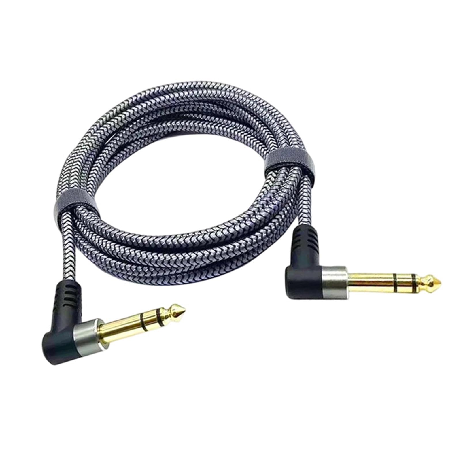 Kabel Do Gitary Kabel TRS 1/4 Cala Kątowy Męski 6,35 Mm Stereofoniczny Przewód Łączący Łokieć Bas(Type1,5m)