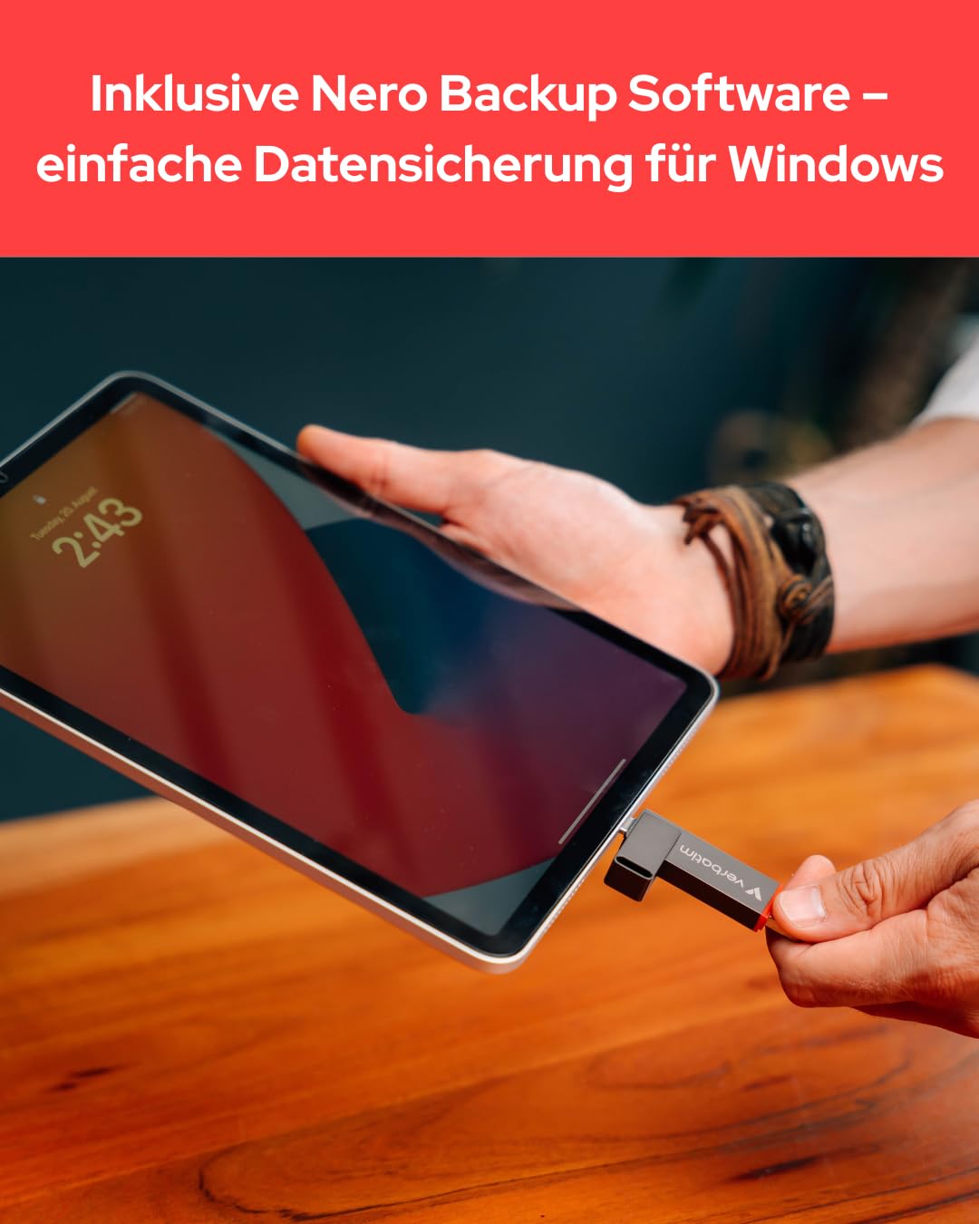 Verbatim Dual QuickStick 512GB Externe SSD USB-C USB-A bis 530MB/s | Externe 3.2 Gen 1 SSD, High-Speed USB Stick, extrem schneller Speicherstick für Handy, Laptop, PC und Notebook