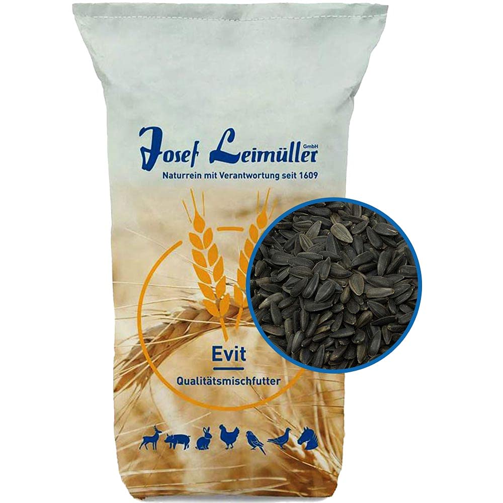 Leimüller Sonnenblumenkerne schwarz 20kg Wildvogelfutter Wildvögel Vögel