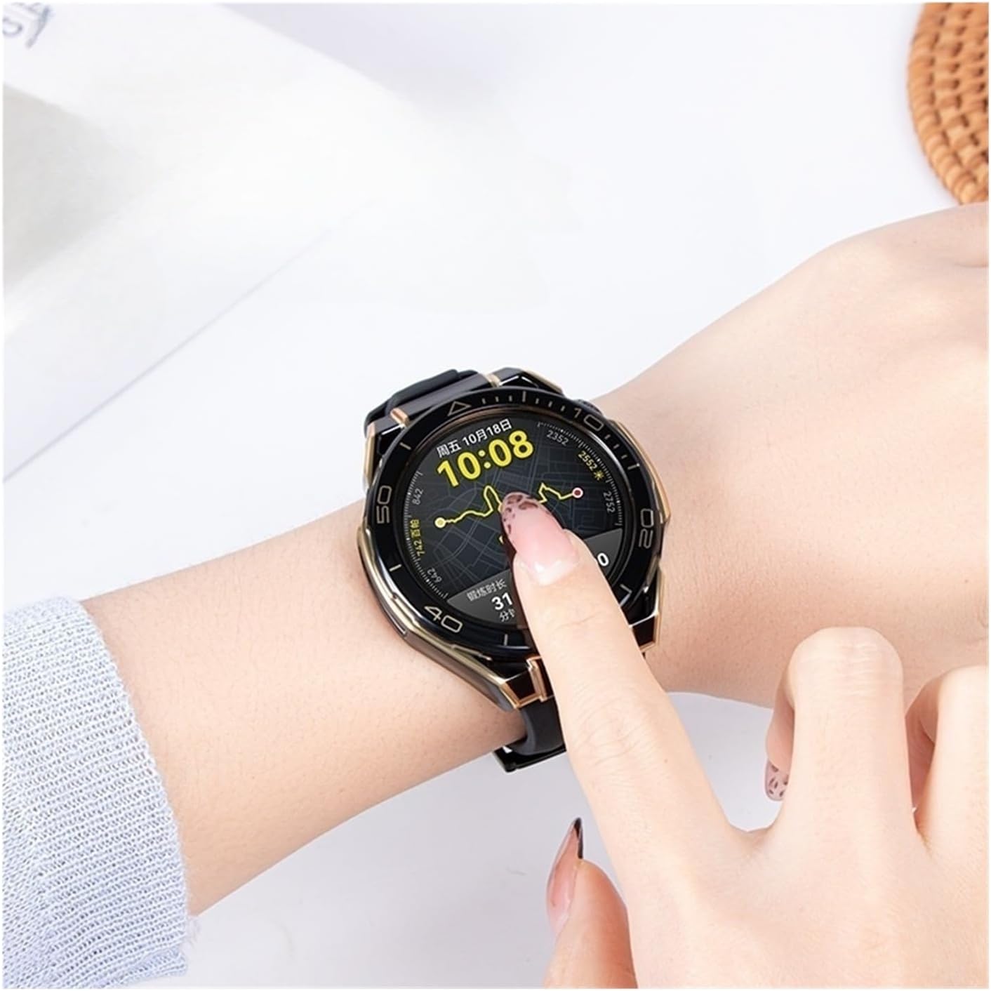 PC Hollow Watch Case, for Huawei Watch GT4 GT5 GT5 Pro 46mm Protective Case