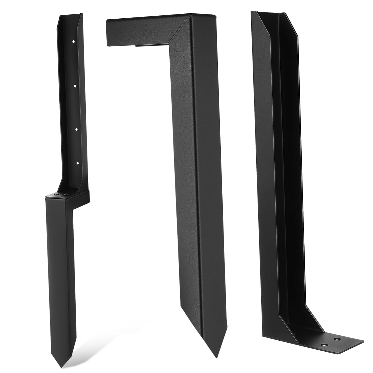 Sosoport Fence Post Repair Stake Kit 2 Pcs Heavy Duty Fence Post Anchor for Wood Metal