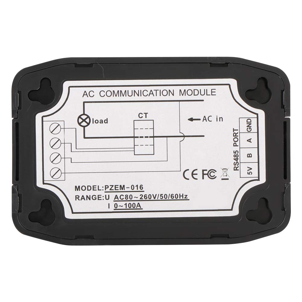UART to RS485 Energy Meter Voltmeter Ammeter Monitor Voltage Current Power Frequency Power Factor Multifunction Tester(Split CT 100A PZEM-016)