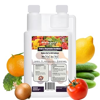 Grow Bigger Fruits & Vegetables 32 fl. oz. | Liquid Fertilizer with Calcium, Zinc, Manganese & Copper | Strengthens Plants, Enhances Yield | Garden-Ready Micronutrient Formula