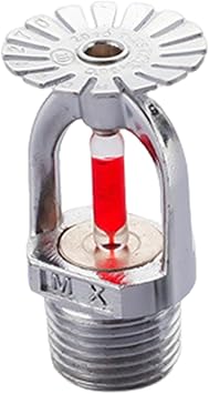 Fire Sprinkler Head, Pendent Type 68C/155F 1/2 Inch NPT Thread, Quick Response, Downward Spray for Residential & Commercial Fire Protection Systems