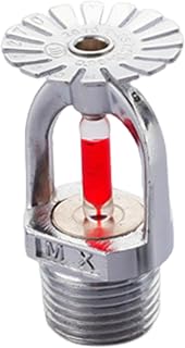Fire Sprinkler Head, Pendent Type 68°C/155°F 1/2 Inch NPT Thread, Quick Response, Downward Spray for Residential & Commercial Fire Protection Systems