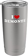 I Love Demonte, I Heart Demonte Stainless Steel Insulated Tumbler