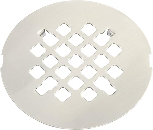 Vista 18 de Artiwell Cubierta de drenaje de ducha de 4-1/4 pulgadas de diámetro exterior, rejilla redonda para desagüe de ducha, cubierta de repuesto, diseñada