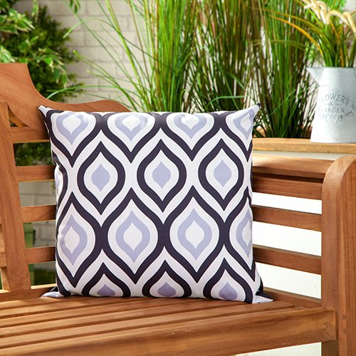 Gardenista Outdoor Water Resistant Filled Cushion | Patterned Colourful Design | Garden Furniture Accessory | 18