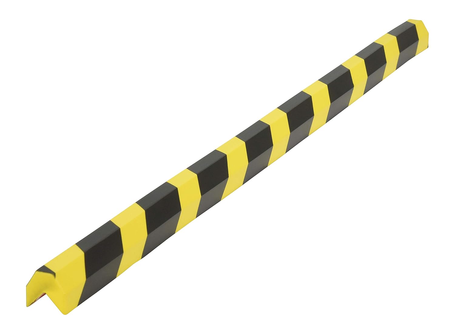 Vestil FEG-D Polyurethane Foam Edge Guard 1 In. Slot Width Black / Yellow