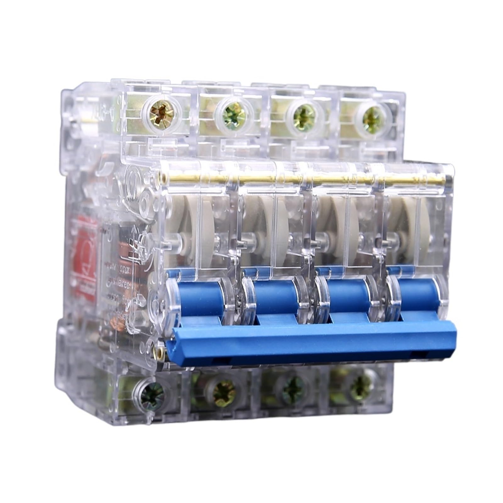 VSPPJYFG DZ47-4P Transparent Small Circuit Breaker Overload Protection Short Circuit Circuit Breaker air Switch(4P16A)