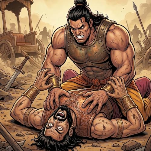85. War Day 17 Part 3 | Bheem kills Dushyasan | Arjun Kills Karna's son Vrishsen