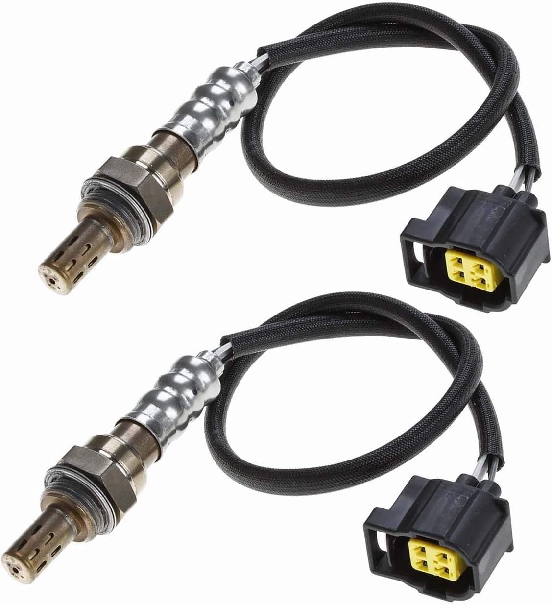 Maxfavor2Pcs Upstream Downstream Oxygen Sensor Replacment for O2 Sensor 2007 2008 2009 2010 Dodge Caliber Avenger Jeep Compass Patriot Chrysler Sebring 234-4881x2 02 Sensor