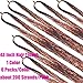 Hair Tinsel Kit with Tools 43 Inch 6 Packs 1200 Strands Tinsel Hair Extensions for Women and Girls Heat Resistant Sparkling Shiny Glitter Hair for Christmas Cosplay Party New Year (43 inch, coffee)