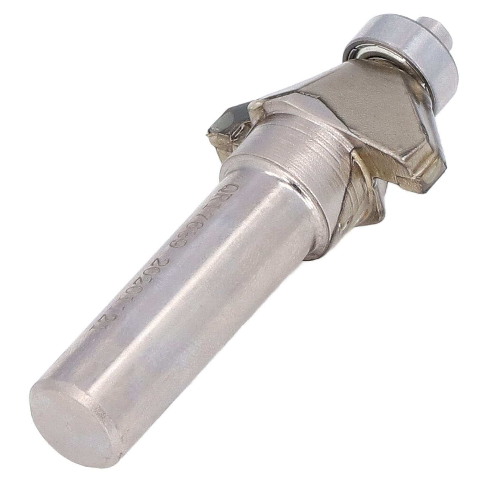 45° Chamfer Bit Tipped Steel Router for CNC Equipment, 1/2x1/2x2T Model, Cutting and Sturdy Woodworking Tool for Fully Automated Machines