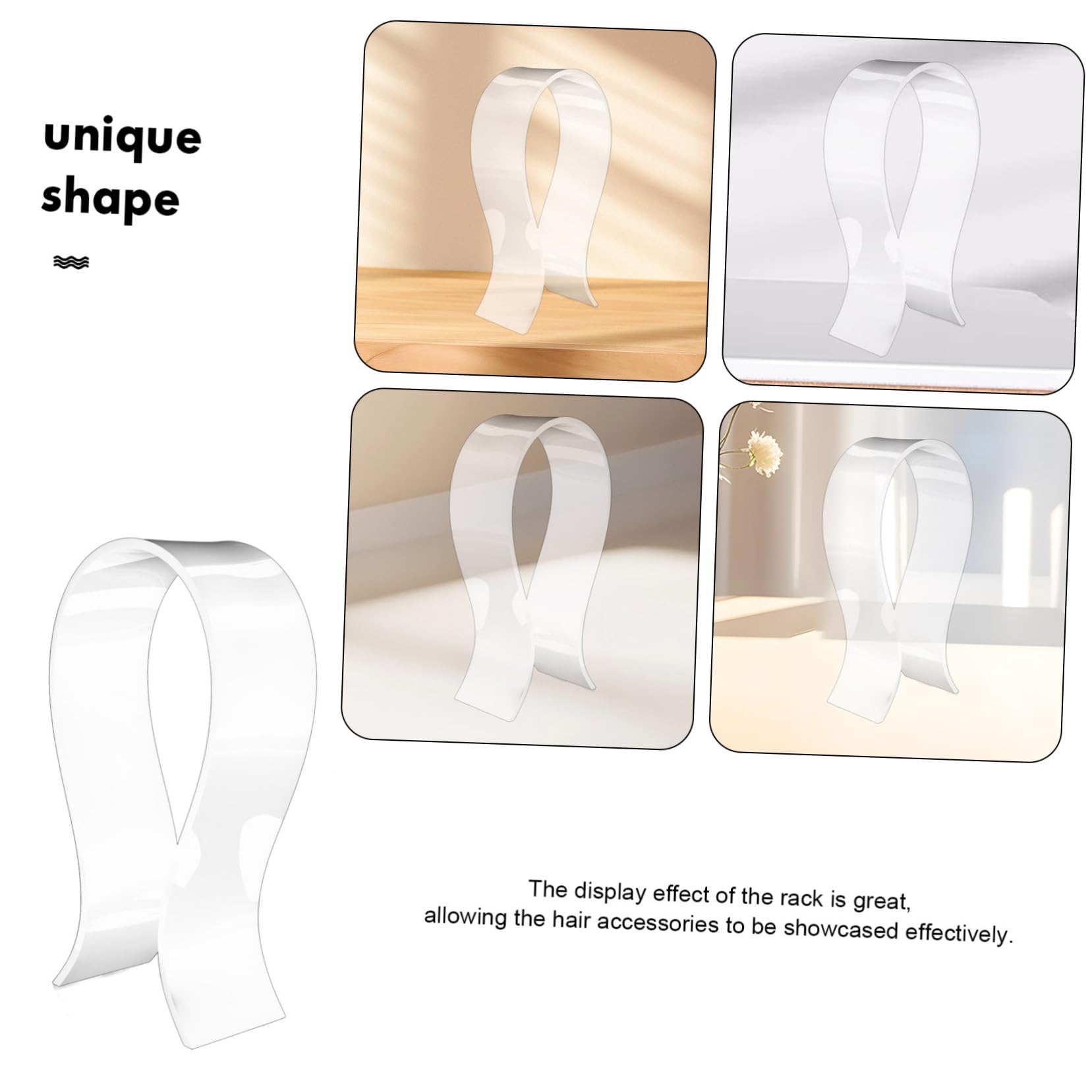 5piezas Soporte Para Auriculares Gaming Transparente Organizador De Escritorio Para Auriculares Soporte Resistente y Espacio Ahorra Colgador Versátil