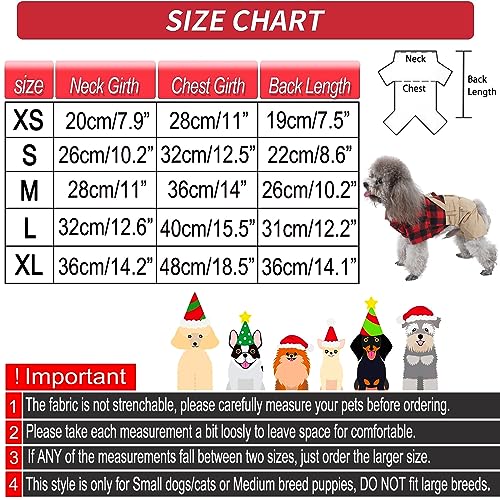 Disfraz para perro pequeño con camisa roja y pantalones caqui miniatura 3