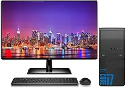 Computador Completo Intel Core i7, Placa Mãe H61, RAM 16GB, SSD 1TB, Monitor LED 23,8' HDMI, Windows 10