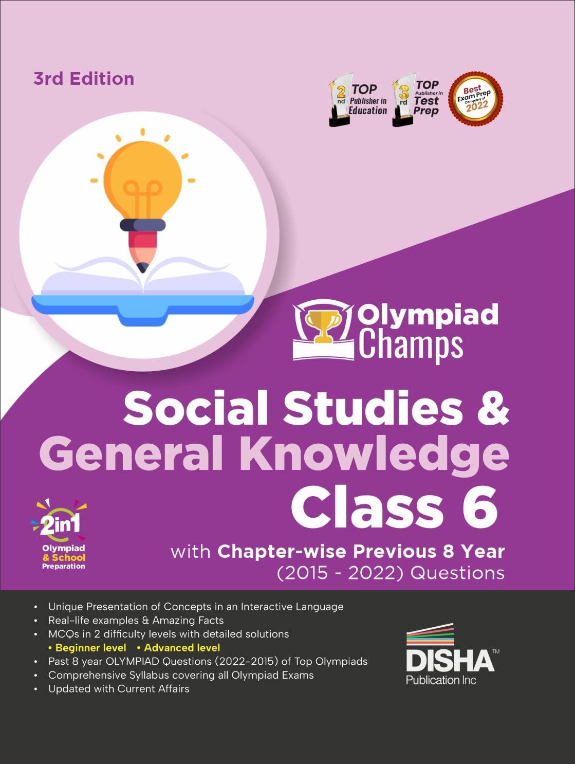 Olympiad Champs Social Studies & General Knowledge Class 6 with Chapter-wise Previous 8 Year (2015 - 2022) Questions 3rd Edition | Complete Prep Guide with Theory, PYQs, Past & Practice Exercise |