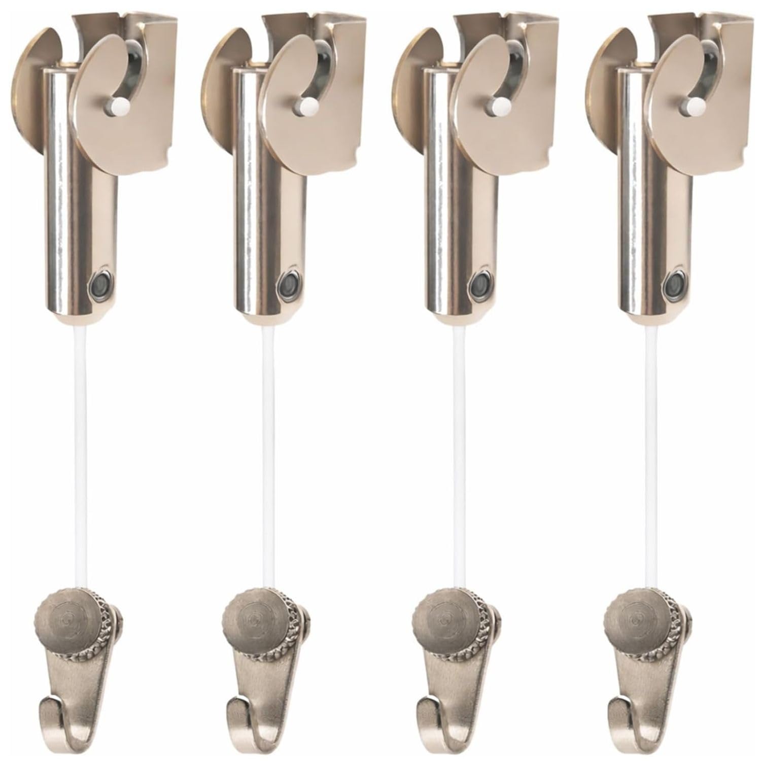 Crochet de suspension individuel Nylon TPS90 | Rotation à 90° | Supporte jusqu’à 15 kg | Réglable en hauteur | Fixation mur plafond ou sol | Cheville vis et crochet RM inclus