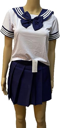 Miniatura 3 de WenHong - Uniforme escolar japonés para cosplays de tipo Lolita o de personaje de animé