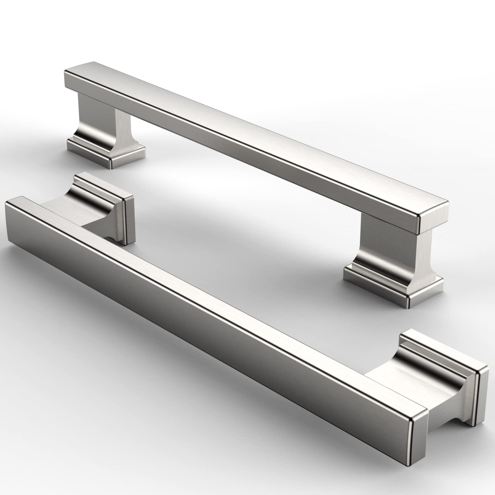 Ravinte 30 Pack Inch Kitchen Square Handles Satin Nickel