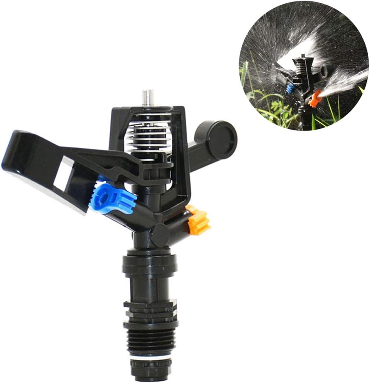 Gardening Watering System Tools 1/2 Inch Male 360 Degree Rotating Sprinkler Rocker Lawn Sprinkler Garden Agricultural Irrigation 20pcs (Color : Type 1)